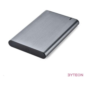 GEMBIRD EE2-U3S-6-GR HDD,SSD Drive enclosure 2.5inch with USB Type-C port USB 3.1 brushed aluminum grey