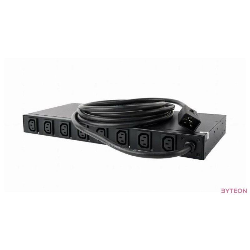ENERGENIE EG-PDU-007 Per-outlet-metering power distribution unit POM PDU 1U rack 32A C13 outlet x8