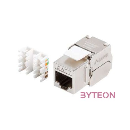 LANBERG keystone tool-less module RJ45 180 deg. FTP cat.7