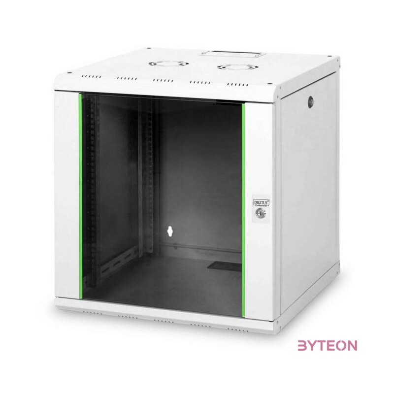 DIGITUS 19inch wall cabinet 12HU SoHoline RAL7035 grey without tray