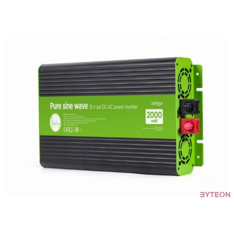 ENERGENIE 12 V Pure sine wave car DC-AC power inverter 2000 W