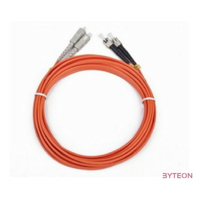 GEMBIRD CFO-STSC-OM2-2M fibre optic patchcable ST-SC duplex MM 50,125 OM2 orange 2m