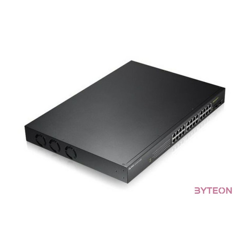ZyXEL GS1900-24HP v2 24port GbE LAN PoE (170W) smart menedzselhető switch