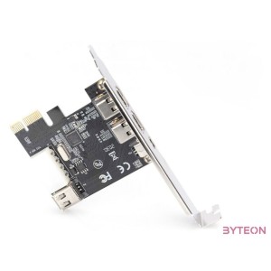 DIGITUS IEEE 1394a Interface Card PCIexpress 3 Port 1x int. 2x ext. Ports