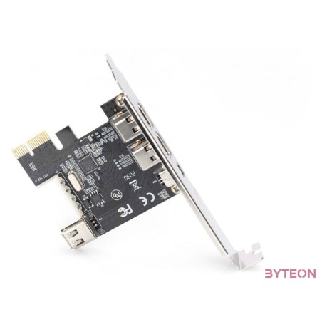 DIGITUS IEEE 1394a Interface Card PCIexpress 3 Port 1x int. 2x ext. Ports