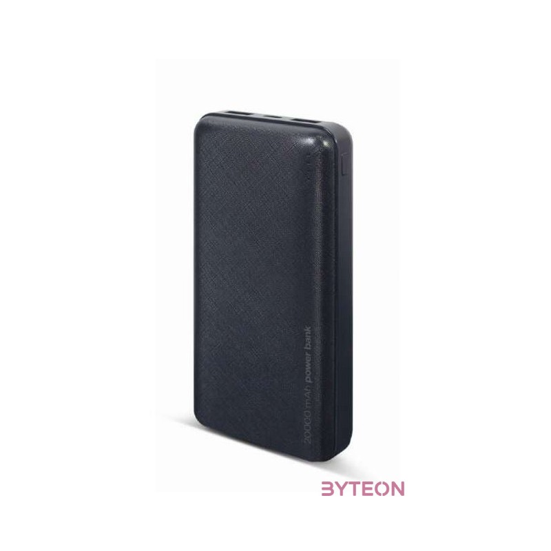 GEMBIRD PB20-02 20000 mAh power bank black