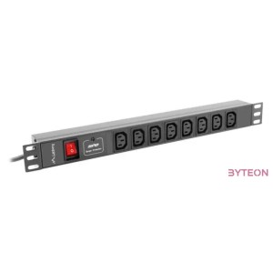 LANBERG power distribution unit PDU 19 1U 16A 8x IEC C13 sockets 2m black C20