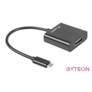 LANBERG AD-UC-HD-01 adapter USB TYPE-C M -HDMI F 15cm Black