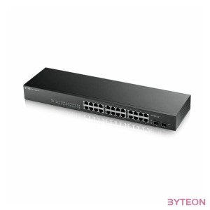 ZyXEL GS1900-24HP v2 24port GbE LAN PoE (170W) smart menedzselhető switch