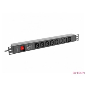 LANBERG power distribution unit PDU 19 1U 16A 8x IEC C13 sockets 2m black C20