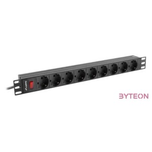 LANBERG power distribution unit PDU 19 1U 16A 9 schuko 3m black