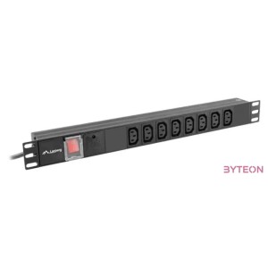 LANBERG power distribution unit PDU 19 1U 16A 8x IEC C13 sockets 2m black C20