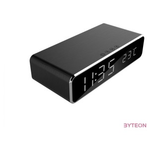 GEMBIRD DAC-WPC-01 Digital alarm clock with wireless charging function black