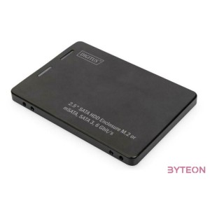 DIGITUS 2.5inch SATA HDD Enclosure M.2 or mSATA SATA 3 6Gbit,s write speed up to 520MB,s