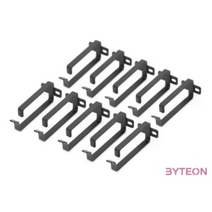 DIGITUS 10xcable managment ring for 19inch cases 44mmx100mm black RAL9005