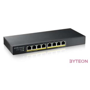 ZYXEL GS1915-8EP 8-port GbE PoE Smart hybrid mode Switch standalone or NebulaFlex Cloud 60 Watt 802.3at desktop fanless
