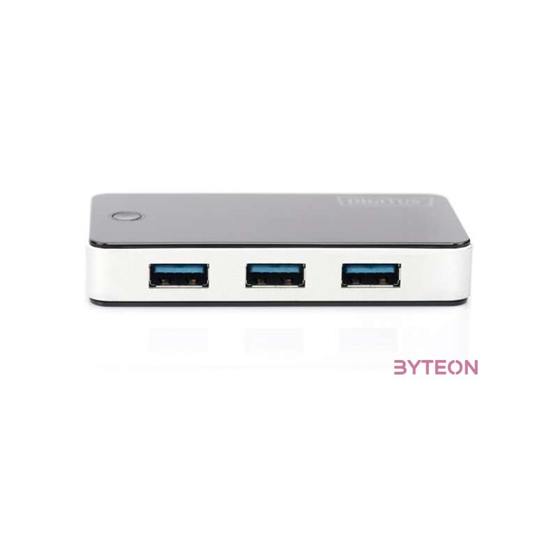 DIGITUS 40x USB3.0 Hub 4-port 4xUSB A,F incl. ext. power supply 5V 3.5A and cable 1.2m USB2.0 compatible