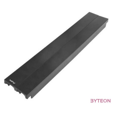 LANBERG 19inch plastic fast assembly fire retardant blanking panel 2U black