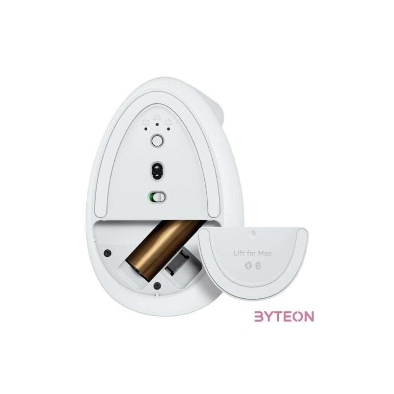 LOGITECH Lift for Mac Vertical Ergonomic Mouse - OFF-WHITE,PALE GREY - EMEA