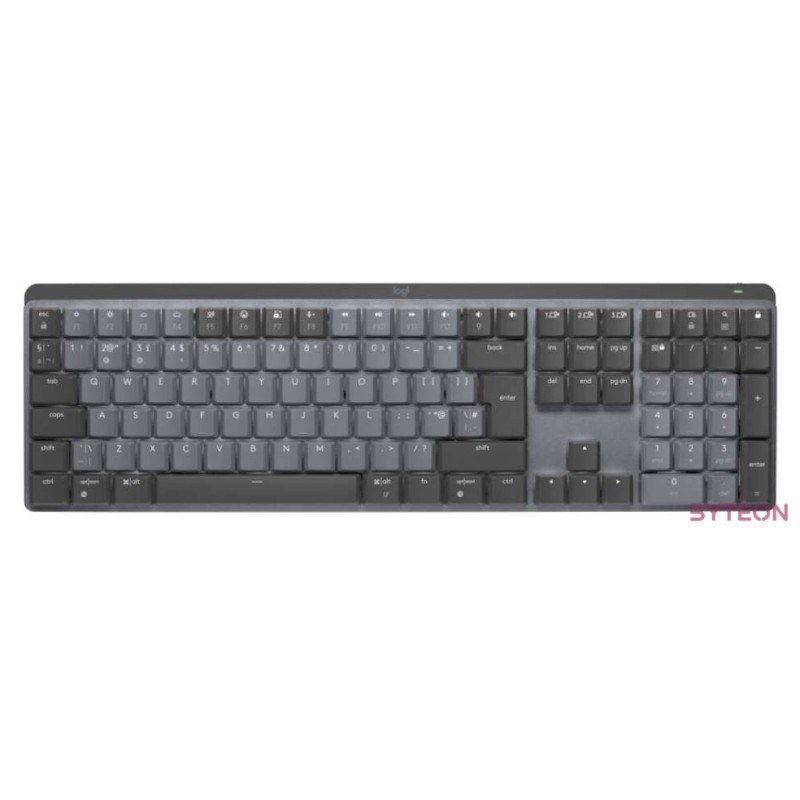 LOGITECH MX Mechanical Wireless Illuminated Performance Keyboard - GRAPHITE - (UK) - 2.4GHZ,BT - N,A - EMEA - TACTILE