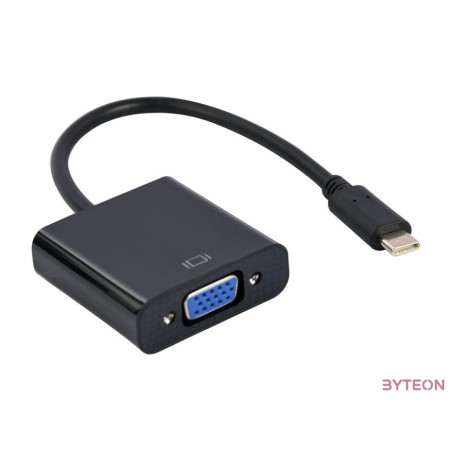 GEMBIRD USB Type-C to VGA adapter cable 15cm black