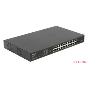 LANBERG Switch rack 19inch RSFE-24P-2C-360 24x 100Mb PoE 2x Combo Gigabit 360W