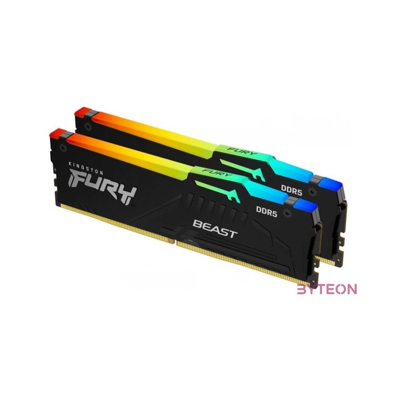 Kingston FURY Beast RGB DDR5 16GB KIT (2x8GB) 5200MHz