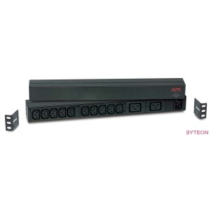 APC AP9559 APC rack 19 Basic PDU 1U 16A,230V 10 db C13 aljzat 2 db C19 aljzat