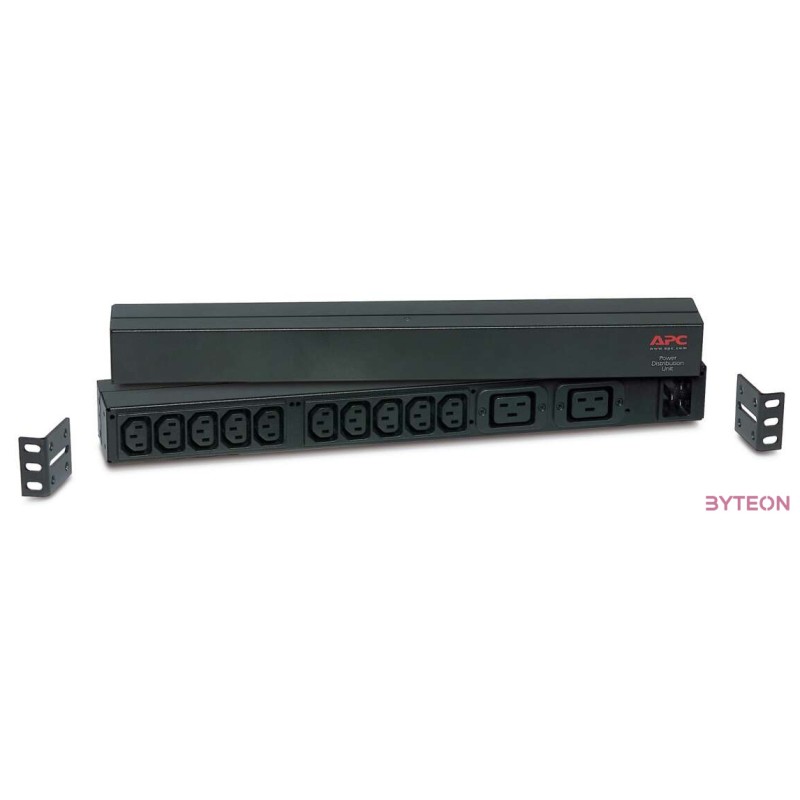 APC AP9559 APC rack 19 Basic PDU 1U 16A,230V 10 db C13 aljzat 2 db C19 aljzat