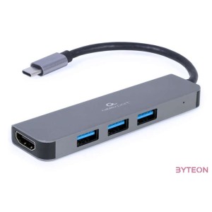 GEMBIRD A-CM-COMBO2-01 Multi Port Adapter USB Type C 2in1 HUB USB HDMI