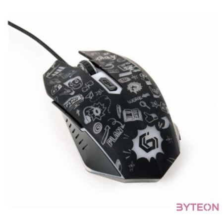 GEMBIRD MUS-6B-GRAFIX-01 6-button optical LED mouse black