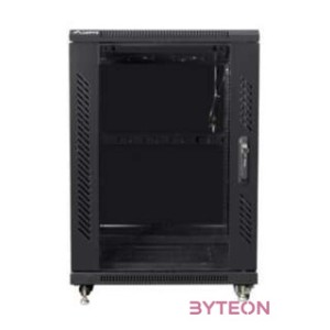 LANBERG FF01-6815-12B free-standing rack 19 self-assembly flat pack 15U, 600x800mm black