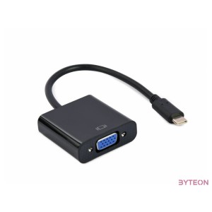 GEMBIRD USB Type-C to VGA adapter cable 15cm black