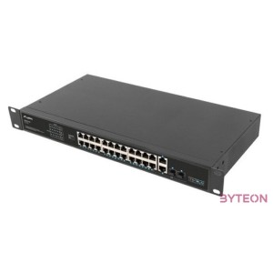 LANBERG Switch rack 19inch RSFE-24P-2C-360 24x 100Mb PoE 2x Combo Gigabit 360W