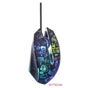 GEMBIRD MUS-6B-GRAFIX-01 6-button optical LED mouse black