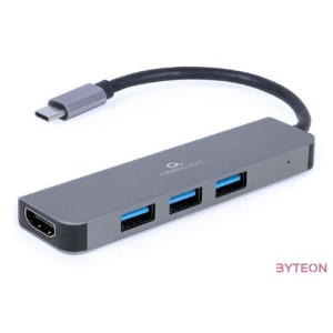 GEMBIRD A-CM-COMBO2-01 Multi Port Adapter USB Type C 2in1 HUB USB HDMI