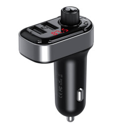 Car charger XO Smart Bluetooth TZ08 (black)