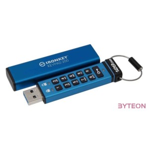 KINGSTON 128GB IronKey Keypad 200 FIPS 140-3 Lvl 3 Pending AES-256 Encrypted