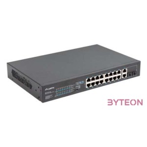 LANBERG RSFE-16P-2C-250 Switch 16x 100Mb PoE,2x Combo Gigabit 250W unmanaged