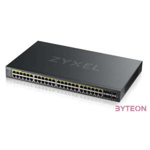 ZYXEL GS2220-50HP EU region 48-port GbE L2 PoE Switch with GbE Uplink 1 year NCC Pro pack license bundled