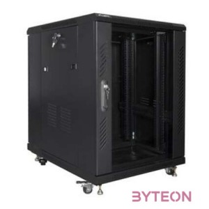 LANBERG FF01-6815-12B free-standing rack 19 self-assembly flat pack 15U, 600x800mm black