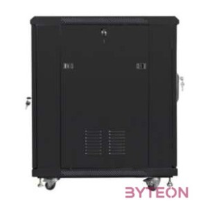 LANBERG FF01-6815-12B free-standing rack 19 self-assembly flat pack 15U, 600x800mm black