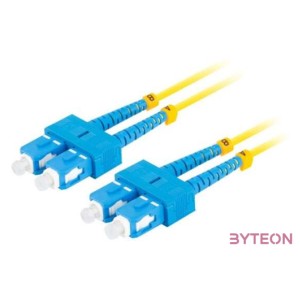 LANBERG fiber optic patchcord SM SC,UPC-SC,UPC duplex 5m LSZH g657a1 3.0mm yellow