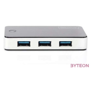 DIGITUS 40x USB3.0 Hub 4-port 4xUSB A,F incl. ext. power supply 5V 3.5A and cable 1.2m USB2.0 compatible