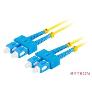 LANBERG fiber optic patchcord SM SC,UPC-SC,UPC duplex 5m LSZH g657a1 3.0mm yellow