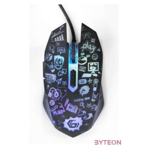 GEMBIRD MUS-6B-GRAFIX-01 6-button optical LED mouse black