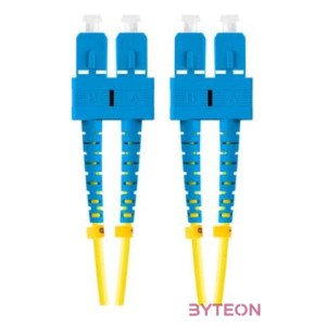 LANBERG fiber optic patchcord SM SC,UPC-SC,UPC duplex 5m LSZH g657a1 3.0mm yellow