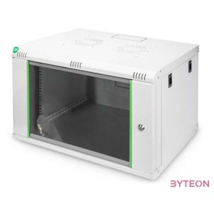 DIGITUS 19inch Wall Cabinet 7HE SoHoline RAL7035 grey without tray 416x600x450mm