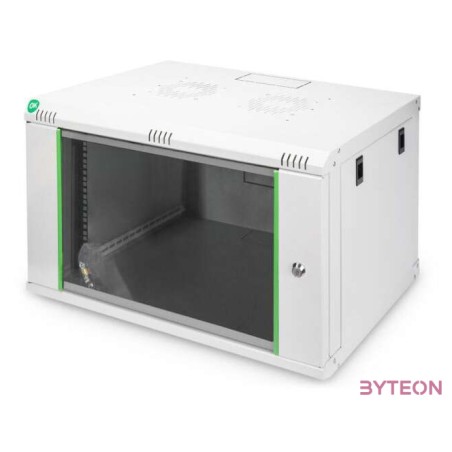 DIGITUS 19inch Wall Cabinet 7HE SoHoline RAL7035 grey without tray 416x600x450mm