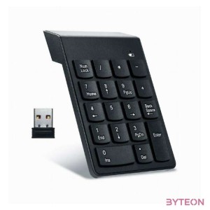 GEMBIRD KPD-W-02 Wireless numeric keypad 18 keys black